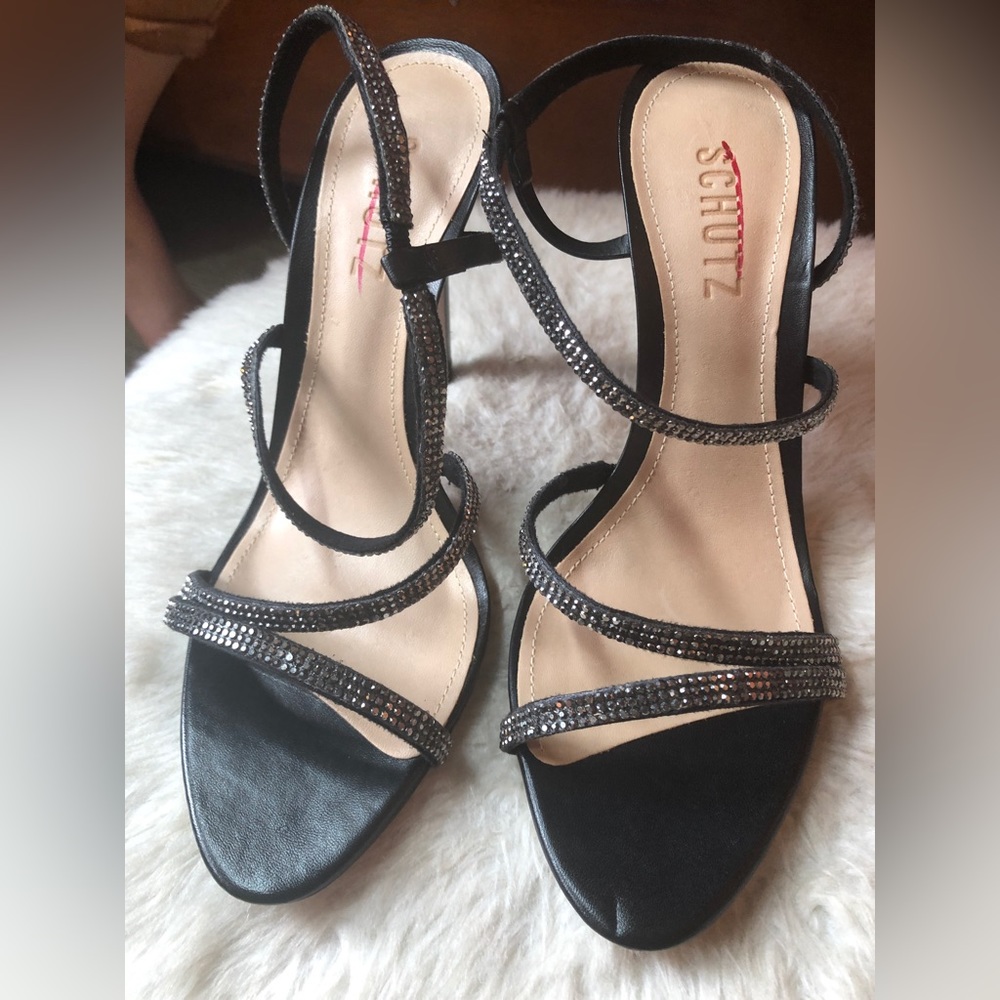 Schutz Black Heels Classy